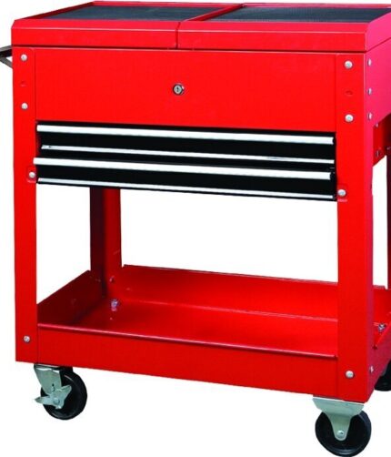 Įrankių vežimėlis 2 stalčių su viršutine talpa