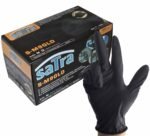 Juodos nitrilinės pirštinės M dydis 100vnt.