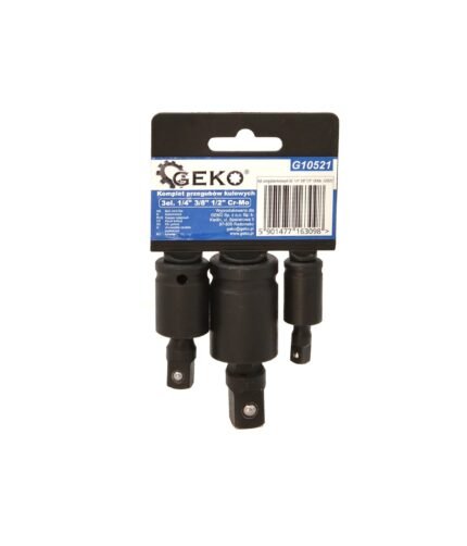 Kardaninių jungčių komplektas 1/4+3/8+1/2" CR-MO