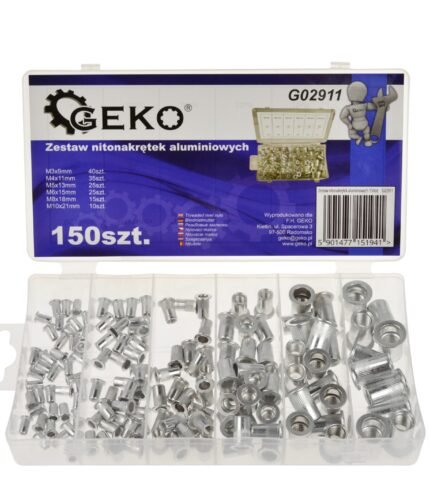 Srieginės kniedės aliumininės 150vnt