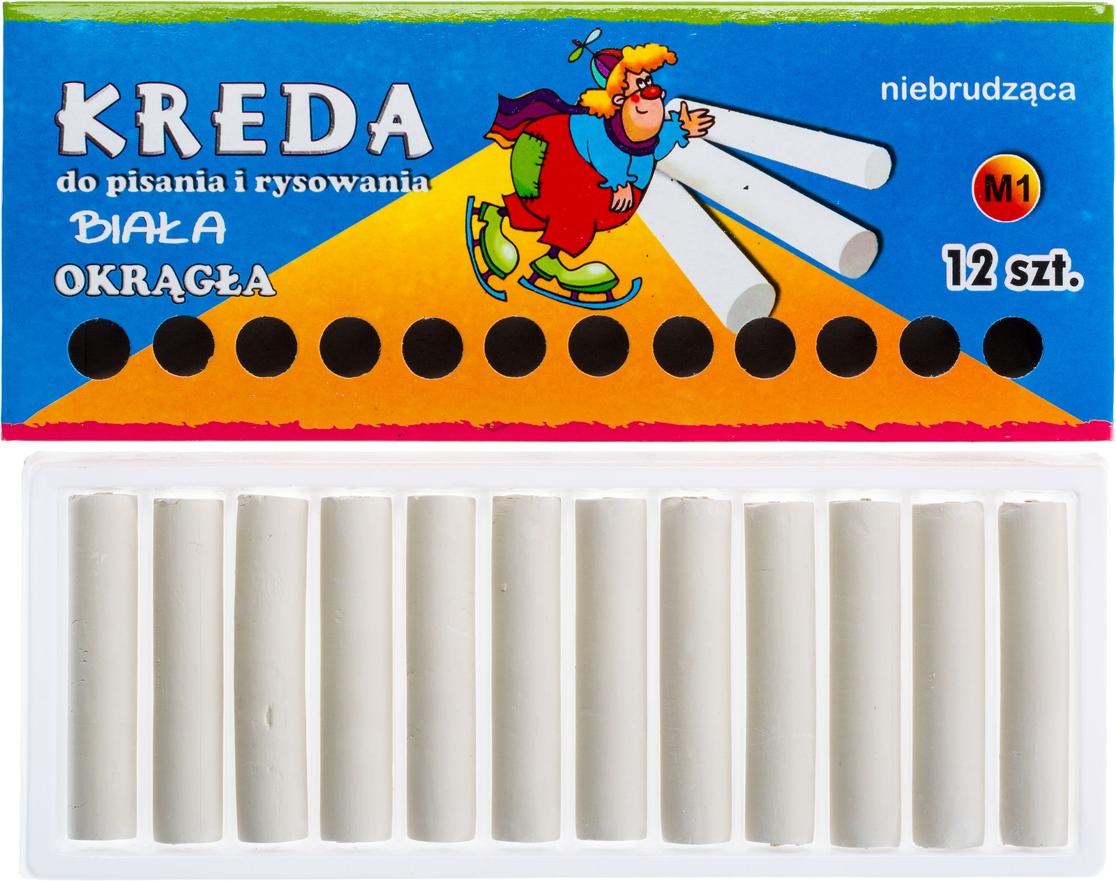 Kreidų komplektas baltos Kreidų komplektas baltos