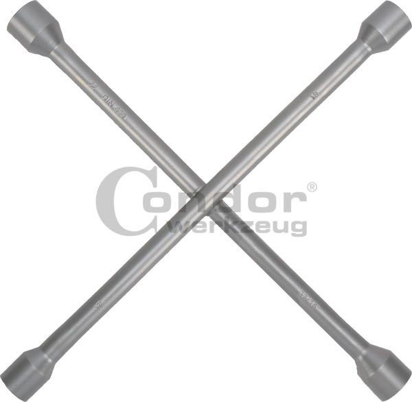 Kryžminis raktas ratų varžtams 17mm/19mm/21mm Kryžminis raktas ratų varžtams 17mm/19mm/21mm