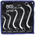 Lenktų S-tipo raktų komplektas / coliniai dydžiai