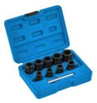 Galvučių sugadintiems varžtams komplektas 3/8 / 10-19mm / HOEGERT HT8G401