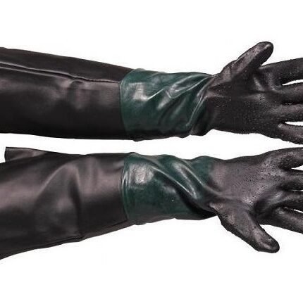 Pirštinės guminės smėliasrovei