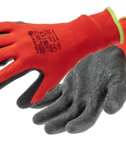 Pirštinės medvilninės aplietos lateksu 9 Dydis