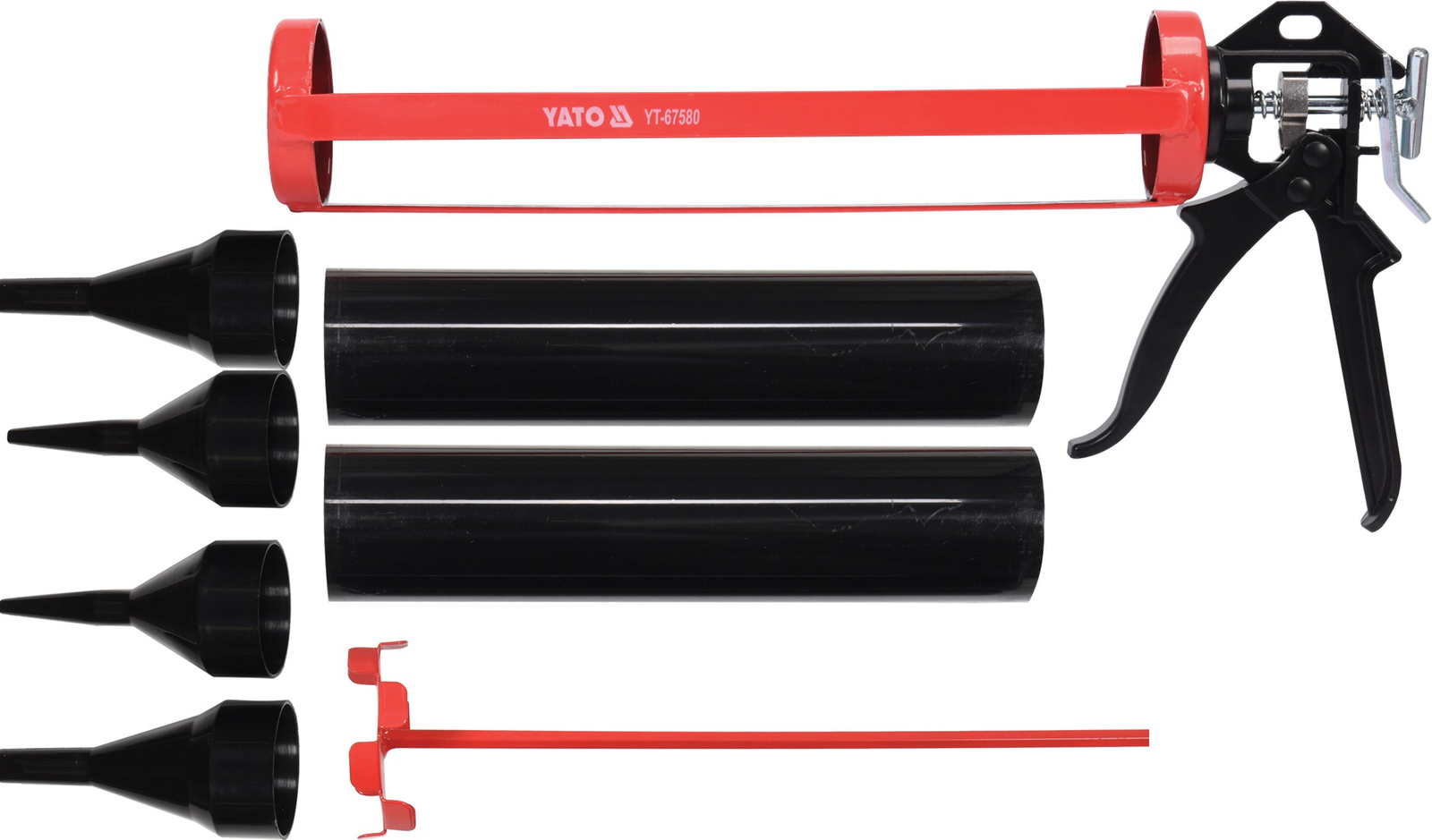 Pistoletas hermetikui su priedais 330mm / 60mm Pistoletas hermetikui su priedais 330mm / 60mm