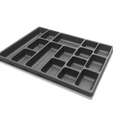 Plastikinis dėklas vežimėliui su skyreliais (533x398x48mm)