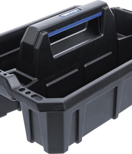 Plastikinis įrankių nešiojamas dėklas su rankena