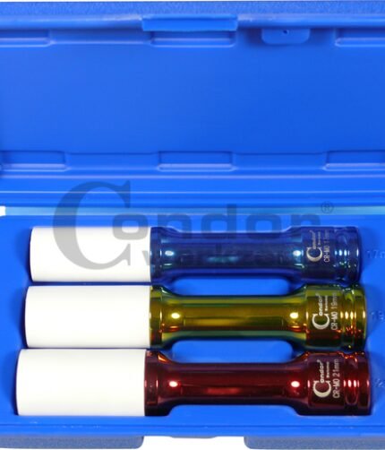 Prailgintų galvų komplektas ratams su apsauga 1/2" / 17-19-21mm