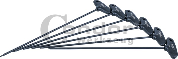 T-formos prailgintų TORX komplektas Profi T-formos prailgintų TORX komplektas Profi