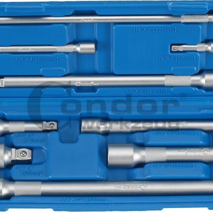 Prailgintuvai 1/4+3/8+1/2 dėžutėje
