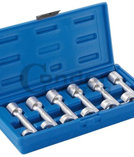 Praplatintos galvutės vamzdeliams 1/2" 12-kampės 6 vnt.