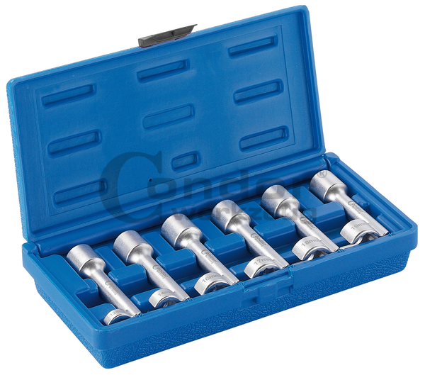 Praplatintos galvutės vamzdeliams 1/2" 12-kampės 6 vnt. Praplatintos galvutės vamzdeliams 1/2" 12-kampės 6 vnt.