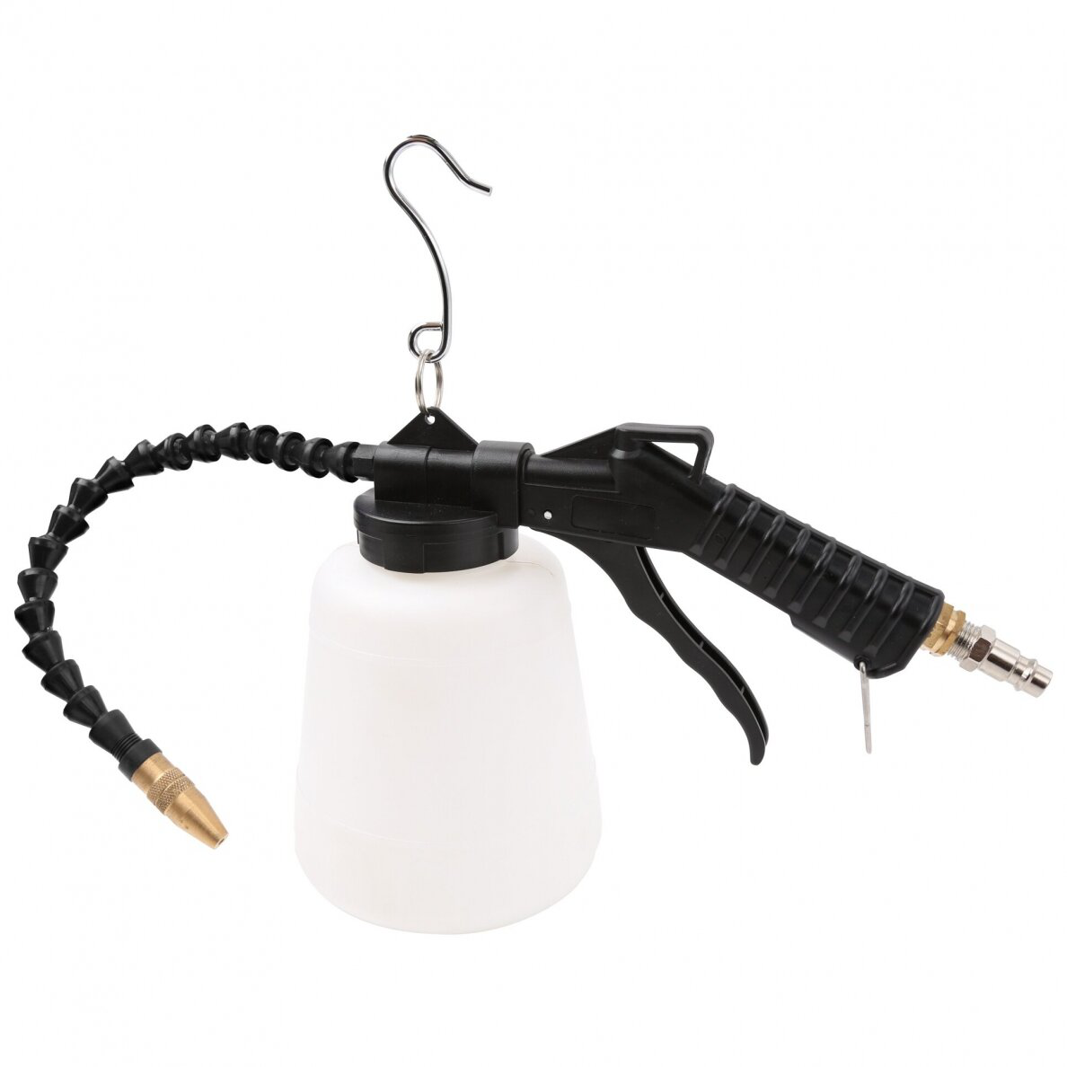 Pneumatinis praplovimo pistoletas lanksčiu antgaliu Pneumatinis praplovimo pistoletas lanksčiu antgaliu