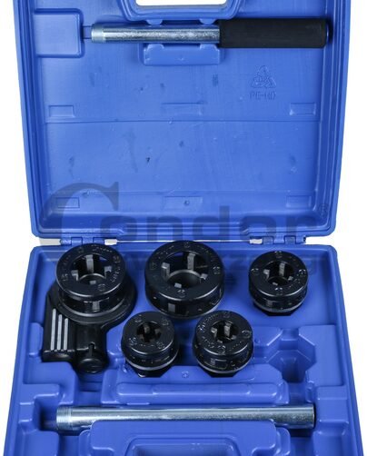 Profesionalių vamzdinių sriegpjovių komplektas 8 vnt.