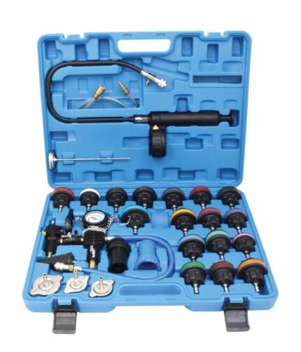 Radiatoriaus spaudimo ir aušinimo sistemos testavimo komplektas