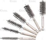 ŠEPEČIŲ KOMPLEKTAS KIAURYMĖMS 1/4" (Ø 8-19 MM) Plieniniai