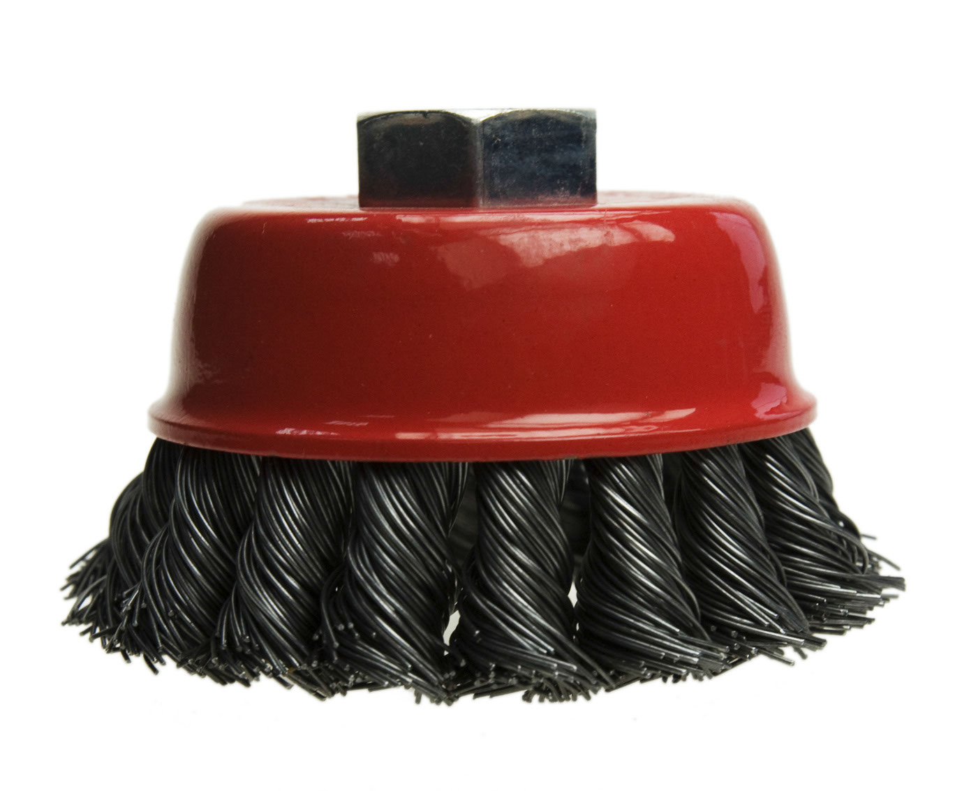 Šepetys plieninis kūginis kampiniam šlifuokliui 100 mm Šepetys plieninis kūginis kampiniam šlifuokliui 100 mm