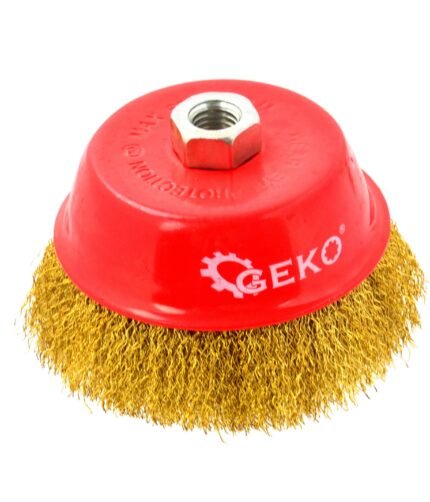 Šepetys žalvarinis 125mm puodelio formos M14 sriegiu