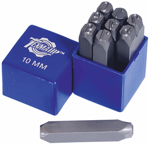 Skaičių išmušikliai 10mm