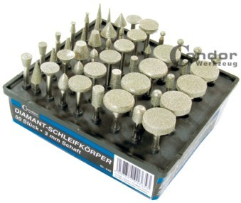 Šlifavimo antgaliai deimantiniai 50vnt.