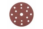 Šlifavimo popierius 125mm su skylutėm 5vnt. Gr.100