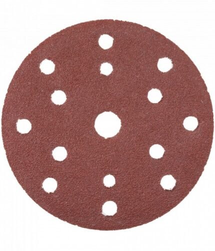 Šlifavimo popierius 125mm su skylutėm 5vnt. Gr.100