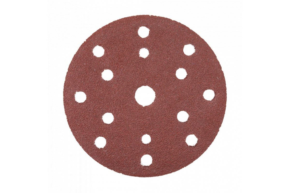 Šlifavimo popierius 150mm su skylutėm 5vnt. Gr.40 Šlifavimo popierius 150mm su skylutėm 5vnt. Gr.40