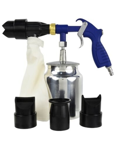 Smėliasrovė keičiamais antgaliais + smėlis 2000g