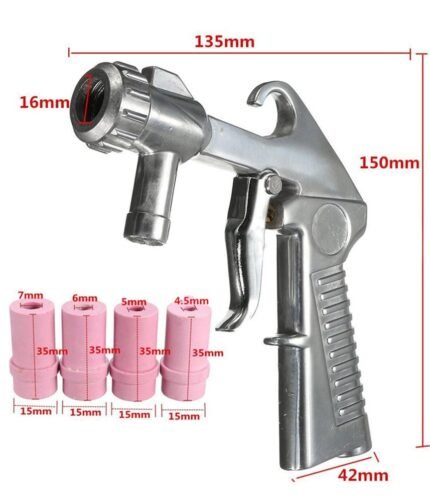 Smėliasrovė su 4 keramikiniais antgaliais / 4