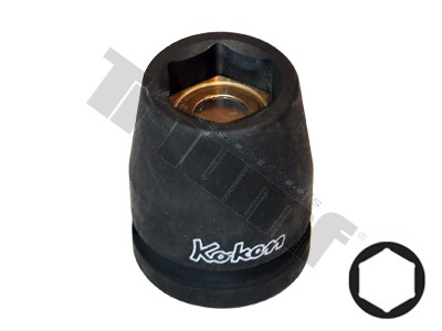 Smūginė 1/4 7mm galvutė su magnetu