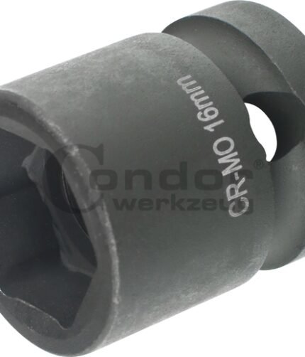 Smūginė galvutė 1/2 16mm 6k. extra trumpa 28.25mm ilgio