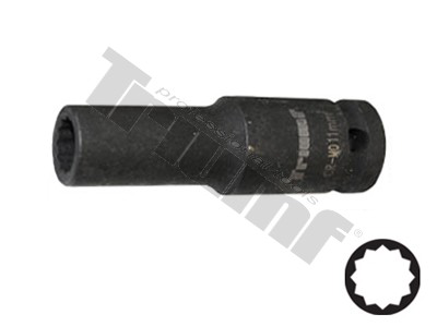 Smūginė galvutė 1/2 ilga 12mm / 12-kampė