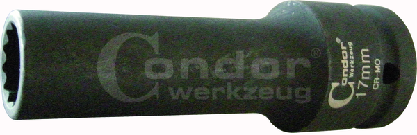 Smūginė galvutė 3/4" ilga 17mm 12-kampė Smūginė galvutė 3/4" ilga 17mm 12-kampė