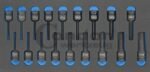 Smūginiai 1/2 antgaliai TORX/HEX su įdėklu vežimėliui