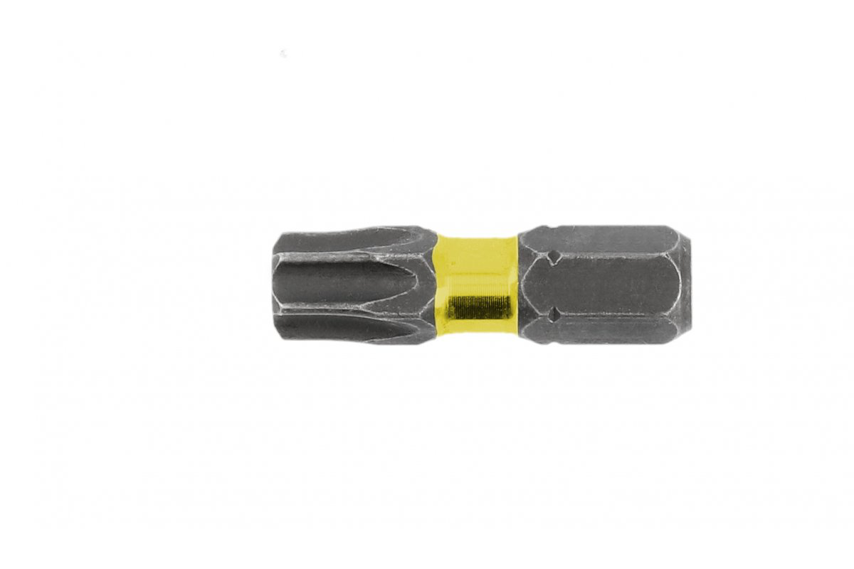 Smūginiai 1/4 antgaliai T20 su skyle (25mm) suktukui 5vnt Smūginiai 1/4 antgaliai T20 su skyle (25mm) suktukui 5vnt