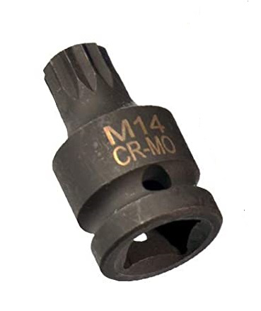 Smūginis antgalis SPLINE M14*40mm Cr-Mo