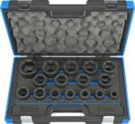 Smūginių galvučių komplektas 3/4" 6k. (19-50 mm)