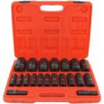 Smūginių ilgų galvučių komplektas 1/2" 6k. 10-38mm 20vnt.