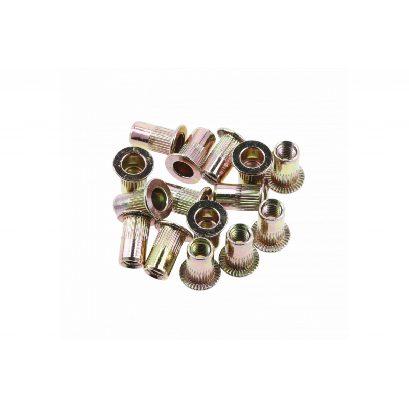 Srieginės plieninės kniedės M8 20vnt. Srieginės plieninės kniedės M8 20vnt.