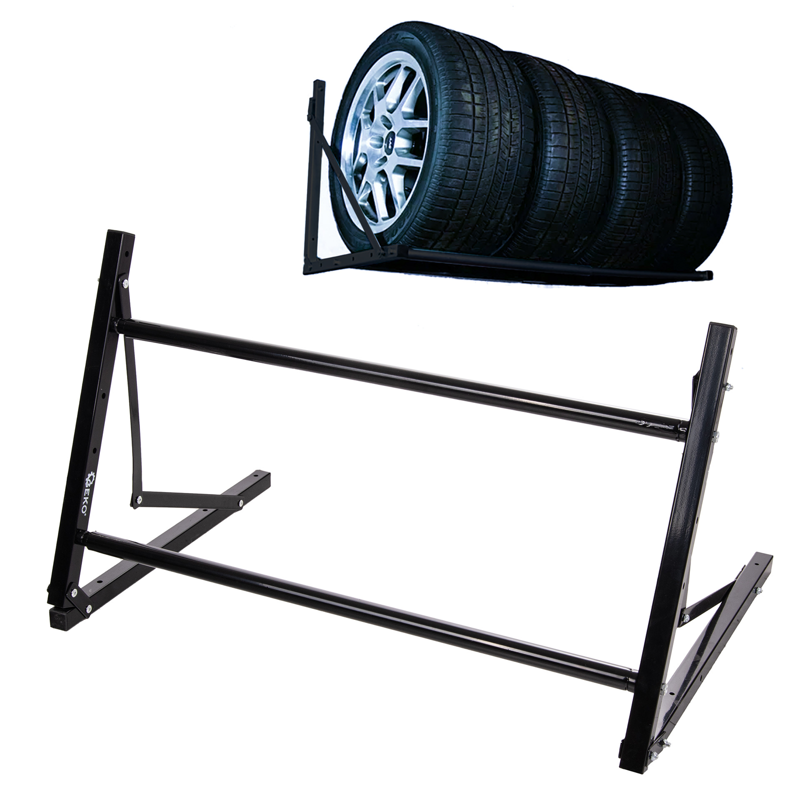 Stovas padangoms ir ratlankiams iki 100kg (81-120cm) Stovas padangoms ir ratlankiams iki 100kg (81-120cm)