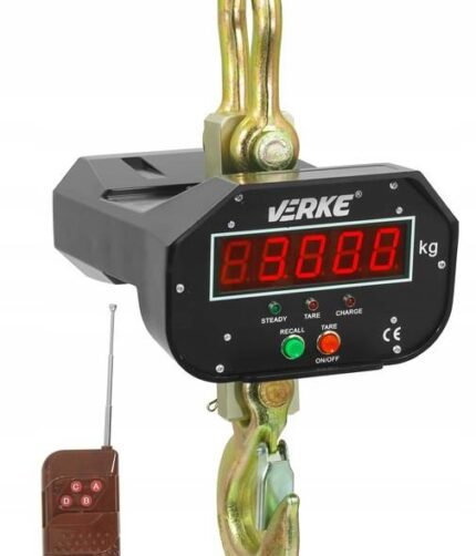 Svarstyklės su kabliu elektroninės 3000kg su pultu