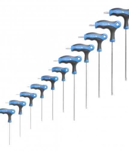 T-formos TORX raktų komplektas 10vnt T8-T45