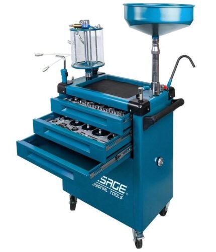 Tepalo išsiurbimo/surinkimo indas 80l su spec.įrankiais 61 dalies