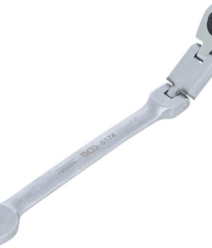 Terkšlinis vartomas raktas 14mm su dvigubu šarnyru