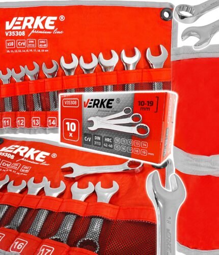 Trumpų raktų komplektas (10-19 mm) 10dalių
