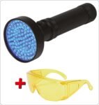 UV žibintuvėlis ir akiniai kondicionavimo sistemos nuotėkio aptikimui
