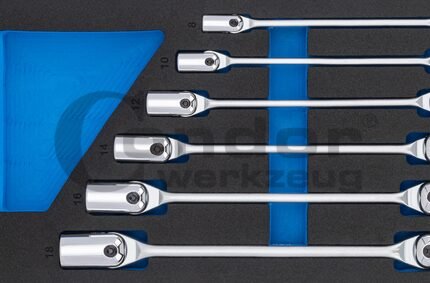 Vartomų raktų komplektas 8-19mm