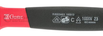 VDE atviras raktas 13mm (1000V)